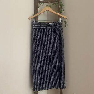 Navy Midi Skirt – Michael Kors